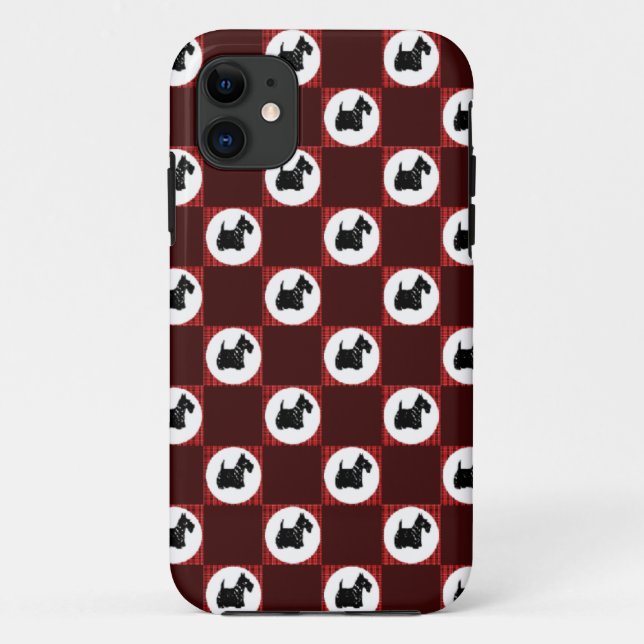 Cute Scottie Dogs Case-Mate iPhone Case (Back)