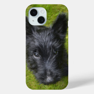 Cute Scottie Puppy Face iPhone 15 Case