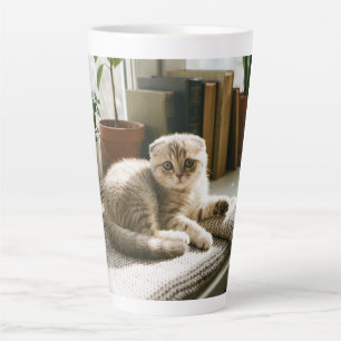 Cute Scottish Fold Cat Mug - Cozy Cat Lover Coffee