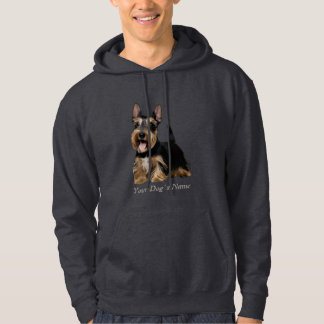 Cute Scottish Terrier Puppy Colour Silhouette Hoodie
