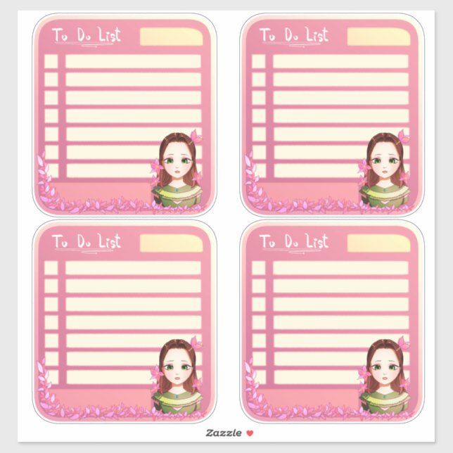 Cute Scrapbook To Do List Planner Stickers (Sheet)