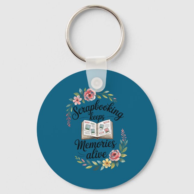 Cute scrapbooking  keychain (Front)