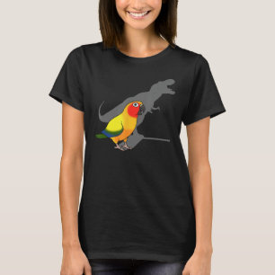 Cute Screaming Parrot, Birb Memes, Funny T-Rex Sun T-Shirt