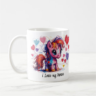 Cute Scribble Pony 1 Coffee Mug