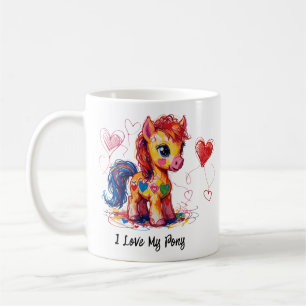 Cute Scribble Pony 1 Coffee Mug