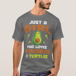 Cute Sea Animal Avocado Lover Girls Women Ocean Pe T-Shirt