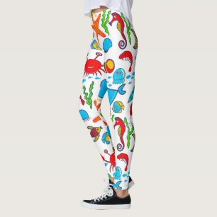 Cute Sea Animals Leggings