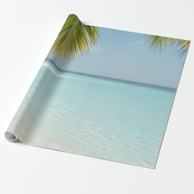 Cute Sea Animals Wrapping Paper (Unrolled)