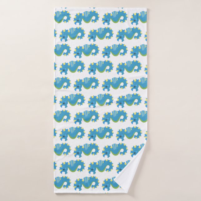 Cute sea creature - Seahorse Bath Towel (Bath Towel)