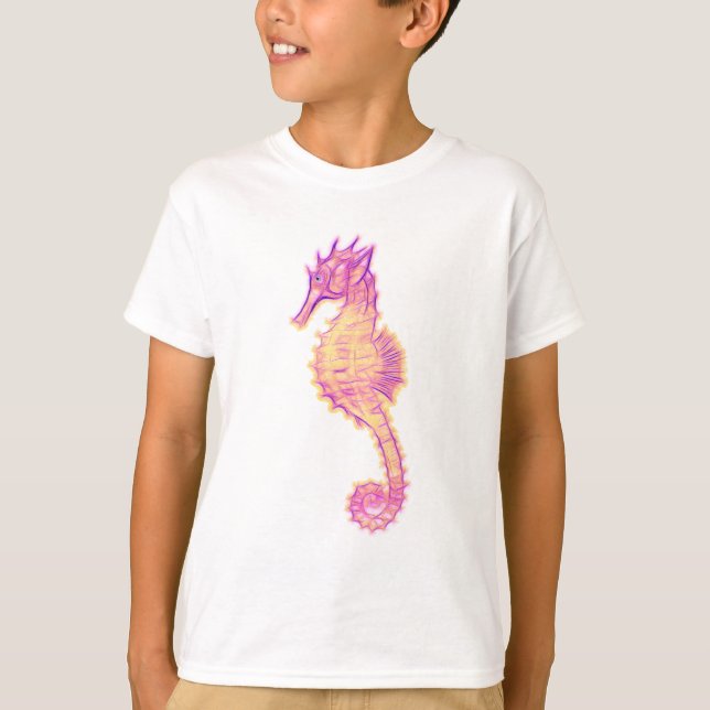 Cute Sea Horse Marine Animal Gift T-Shirt (Front)