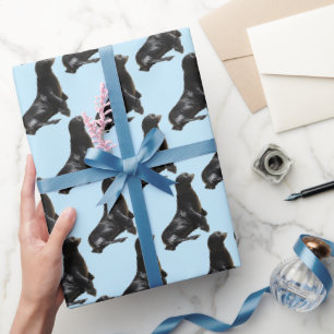 Cute Sea Lion Wrapping Paper Roll