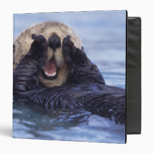 Cute Sea Otter Alaska, USA Binder