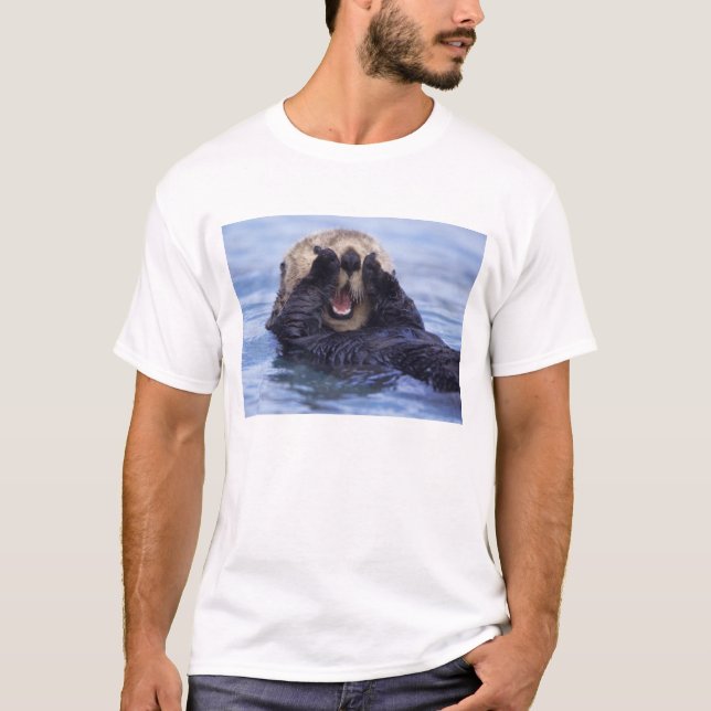 Cute Sea Otter | Alaska, USA T-Shirt (Front)