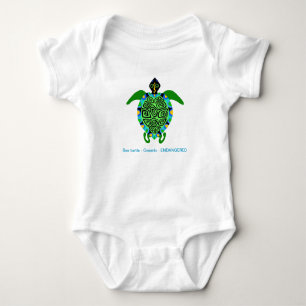 Cute Sea TURTLE - Animal lover - Baby Bodysuit