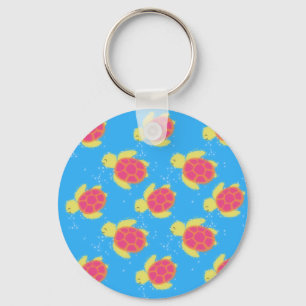 Cute Sea Turtle Pattern Keychain