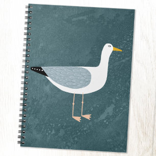 Cute Seagull Nautical Notebook