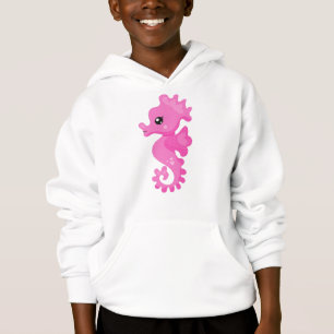 Cute Seahorse, Little Seahorse, Pink Seahorse