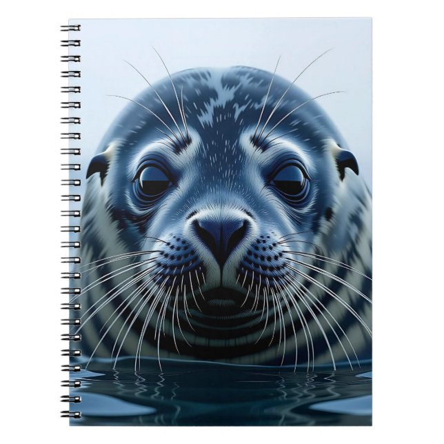 Cute Seal Close up Notebook (Front)