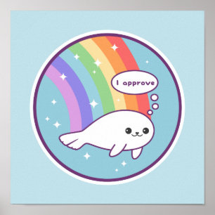 Cute Seal Poster