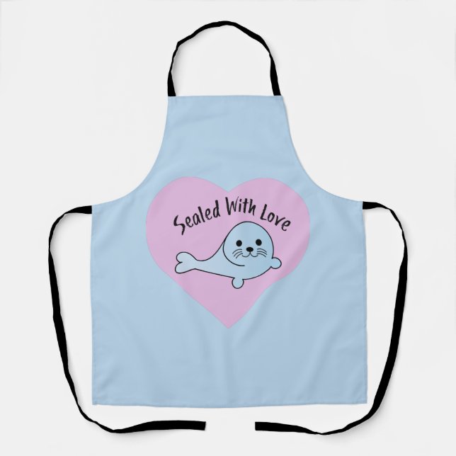 Cute Sealed with Love Apron (Front)