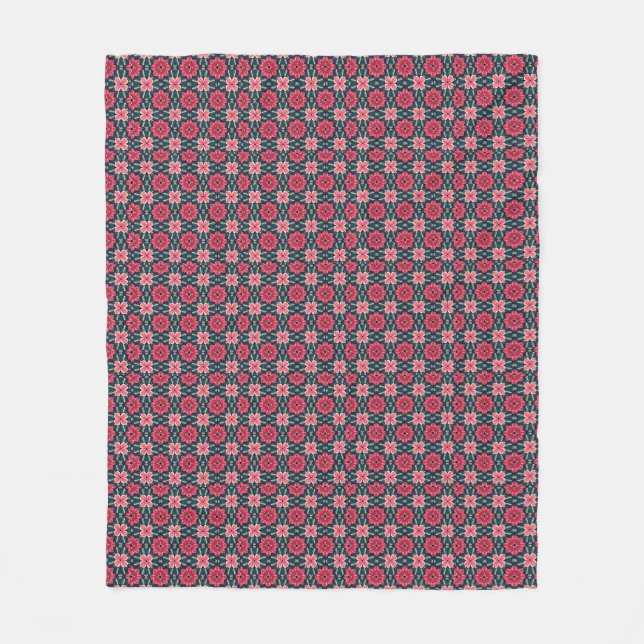 Cute Seamless Consistent Floral Design for Blanks Fleece Blanket (Front)