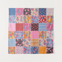 Cute seamless patchwork pattern