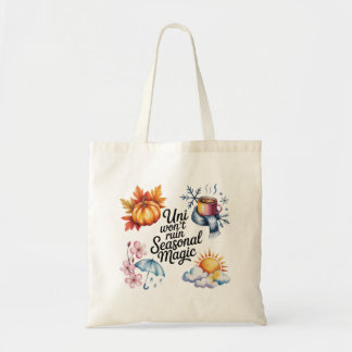 Cute Seasonal Magic College Tote bag