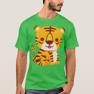 Cute Seated Little Tiger T-Shirt