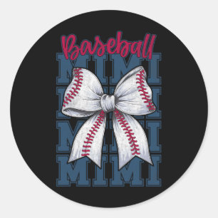 Cute Sell Mimi Biggest Fan Grandma Grandmom Sell B Classic Round Sticker
