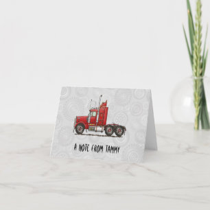 Cute Semi-Cab Card
