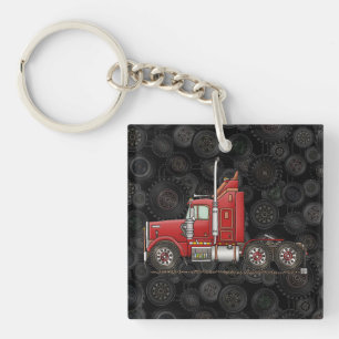 Cute Semi-Cab Keychain