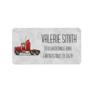 Cute Semi-Cab Label