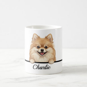Cute Semi-Realistic Pomeranian Full Wrap 11oz Mug