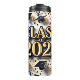 Cute Senior Class Of 2025 Thermal Tumbler