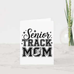 Cute Senior Track Mom Life 2025 Sports Cl Of 2025  Card