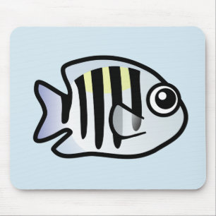 Cute Sergeant Major Mouse Pad