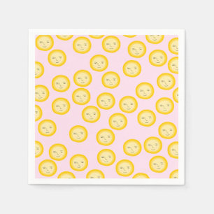 Cute serviettes en papier Sun