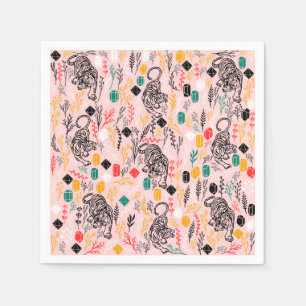 Cute serviettes en papier tigre