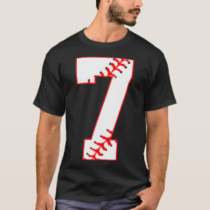 Cute Seventh Birthday Party 7th Baseball Born 201 T-Shirt