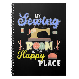 Cute Sewing Gift Quilters Crafting Quilting Notebook