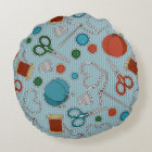 Cute Sewing Themed Pattern Blue
