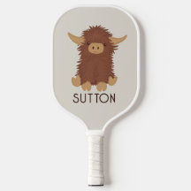 Cute, shaggy Highland cow custom design