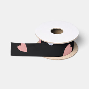 Cute Shamrock Hearts Lucky Love Pattern Satin Ribbon