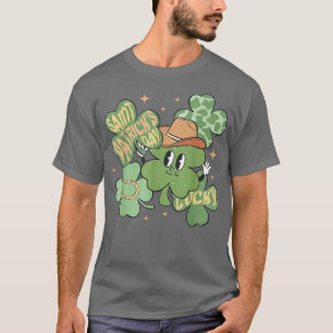 Cute Shamrock Smile Happy St Patricks Day Go Lucky T-Shirt