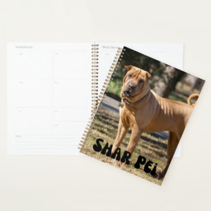 Cute Shar Pei Puppy Calendar Planner