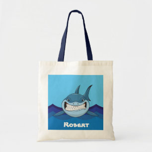 Cute shark add name Tote Bag