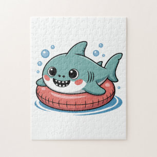 Cute Shark Baby With Float   Kids Jigsaw Puzzle