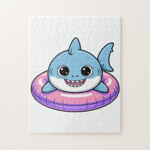 Cute Shark Baby With Float   Kids Jigsaw Puzzle
