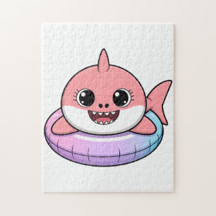 Cute Shark Baby With Float   Kids Jigsaw Puzzle