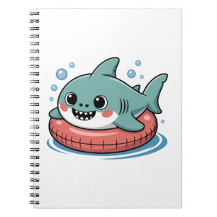 Cute Shark Baby With Float   Kids Notebook